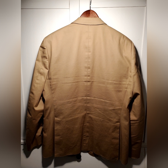 Tan Cotton Sport Coat - "Saville Row" Co. - 42R - Picture 2 of 9